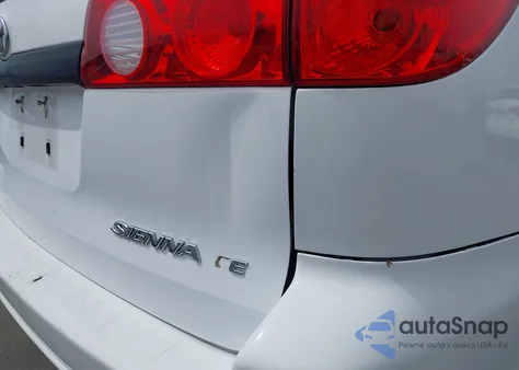 2009 Toyota Sienna Ce z USA, uszkodzony, nr VIN 5TDZK23C99S255503